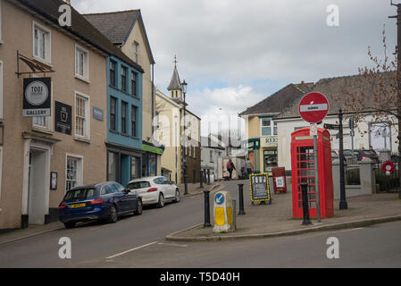 High Street Tenby, Pembrokeshire Banque D'Images