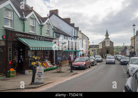 High Street Tenby, Pembrokeshire Banque D'Images