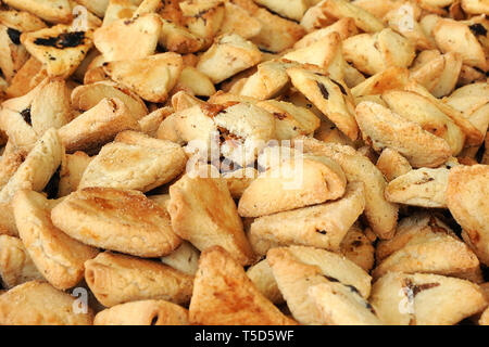 Hamantashen à vendre à Jérusalem Banque D'Images