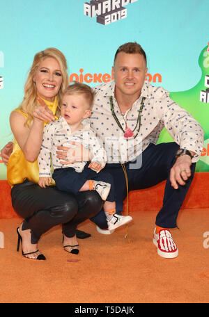 Le Nickelodeon Kids' Choice Awards 2019 comprend : Heidi Montag, Spencer Pratt, Gunner Stone Où : Los Angeles, California, United States Quand : 23 Mar 2019 Crédit : FayesVision/WENN.com Banque D'Images