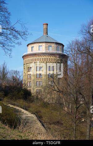 Tour de l'eau à Berlin, Allemagne. Cette tour est le symbole de Prenzlauer Berg. Banque D'Images