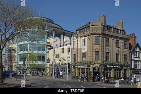 Pubs & Maison d'angle, de divertissement, de Nottingham. Banque D'Images