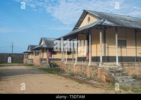 Vieille prison de Saint-Laurent-du-Maroni, Guyane Banque D'Images