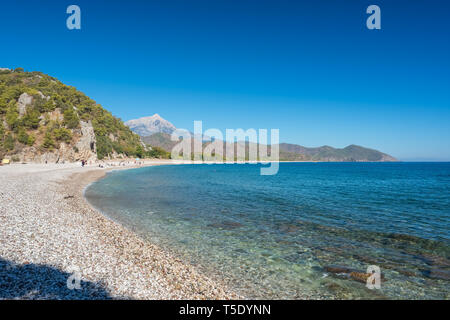 Avis de Cirali Olympos beach en Turquie Banque D'Images