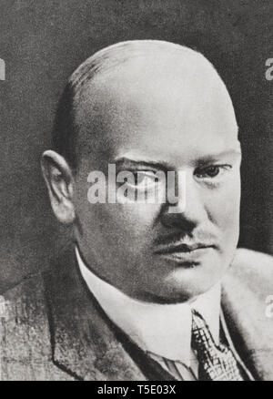 Ernst Gustav Stresemann (1878 - 1929) était un homme politique allemand qui a servi comme chancelier en 1923 (pour une brève période de 102 jours) et le ministre des Affaires étrangères Banque D'Images