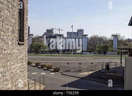 La Brasserie Guinness complexe dans St James Gate, Dublin, vue de Collins Barracks, Arbour Hill. Banque D'Images