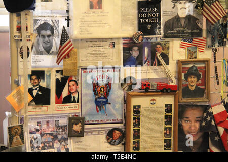 Le 11 septembre, National Memorial & Museum à Manhattan, New York, USA Banque D'Images