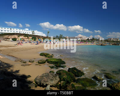 Corallia Beach, Coral Bay, Paphos, Chypre. Banque D'Images