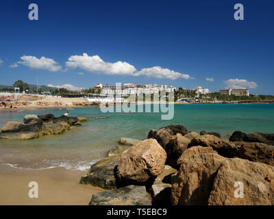 Corallia Beach, Coral Bay, Paphos, Chypre. Banque D'Images