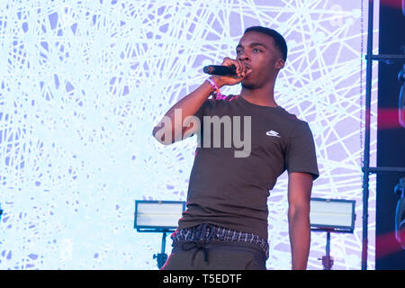 Le Danemark, Roskilde - Juillet 6, 2018. Le nouveau collectif rap britannique Gen effectue un concert live au festival de musique danoise pendant la festival de Roskilde en 2018. (Photo crédit : Gonzales Photo - Bo Kallberg). Banque D'Images