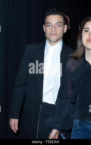 New York, NY - 23 Avril 2019 : Rami Malek assiste à l'heure 100 à 2019 Gala Jazz at Lincoln Center Banque D'Images