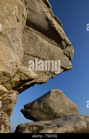 Kilmar Cornwall Bodmin Moor Tor Banque D'Images