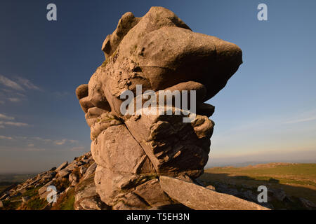 Kilmar Cornwall Bodmin Moor Tor Banque D'Images