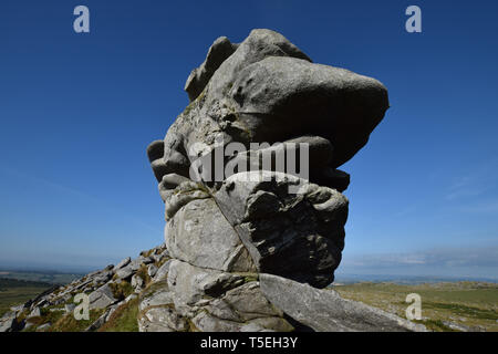 Kilmar Cornwall Bodmin Moor Tor Banque D'Images