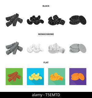 Croûtons,maïs,biscuit, pain, bois,snack,pirate,bol de pommes de terre,doux,biscuits,salé,soupe,texture,biologique,biscuit croustillant bretzel,,jaune,croûton,puce,plaque,cube,agricole,,toast,apéritif,pâte,top,Bar,Oktoberfest,party,cuisiner,alimentation,cuit croquant,saveur,produit,menu,,set,icône,illustration,isolé,collection,design,élément,graphique,signe,vecteurs vecteur , Illustration de Vecteur