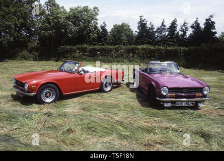 1968 Triumph TR6 1974 Triumph TR6 et Banque D'Images