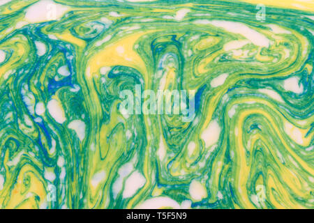 Vert Bleu Jaune en texture background Banque D'Images