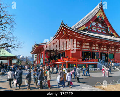 Senso-ji, un ancien temple bouddhiste dans le quartier d'Asakusa, Tokyo, Japon Banque D'Images