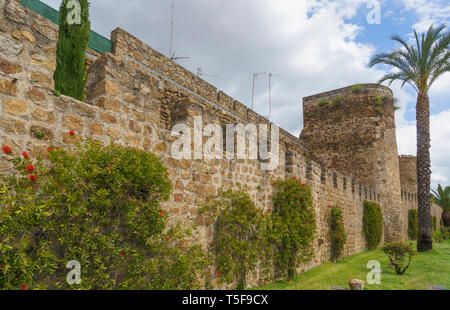 Murs médiévaux de Plasencia dans la province de Caceres, Espagne Banque D'Images