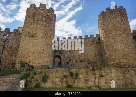 Murs médiévaux de Plasencia dans la province de Caceres, Espagne Banque D'Images