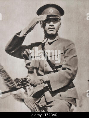 Portrait du maréchal Tchang Kai Chek Chiang Kai-shek (1887-1975), était un homme politique chinois et chef militaire qui a servi comme chef de la République Banque D'Images