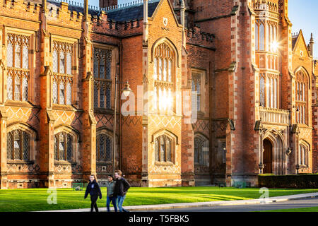 L'Université Queen's de Belfast, Irlande du Nord Banque D'Images