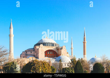 Sainte-sophie (Constantinople) close-up. Turquie, Istanbul Banque D'Images