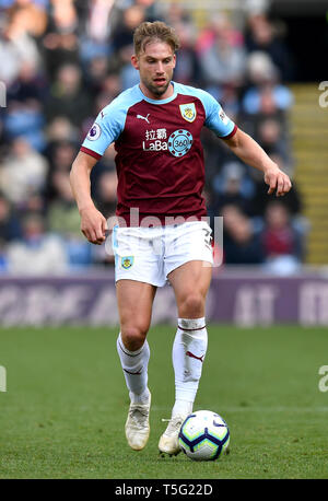 Burnley's Charlie Taylor en action Banque D'Images