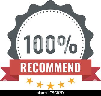 Recommandé Stamp, autocollant, joint. Bannière ronde avec ruban recommandé signe. Illustration de Vecteur