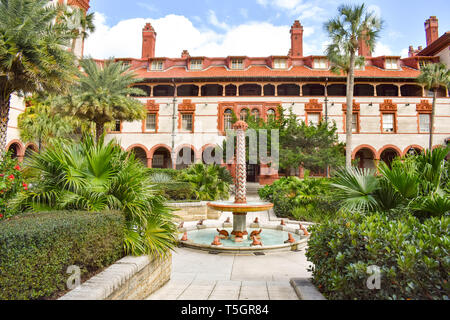 Saint Augustin, en Floride. 26 janvier , 2019. Vue intérieure de Henry Flager College. Ancien hôtel Ponce de Leon. Banque D'Images