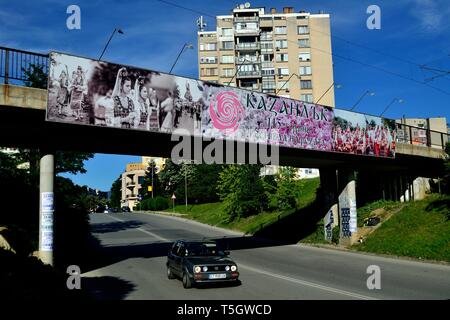 Rose Festival à Kazanlak. Province de Stara Zagora BULGARIE. Banque D'Images