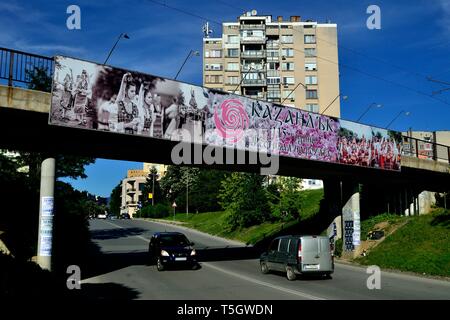 Rose Festival à Kazanlak. Province de Stara Zagora BULGARIE. Banque D'Images