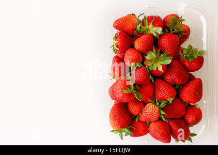 Les fraises au fort, Close Up, Vue du dessus Banque D'Images