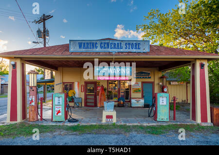 Old country store in Waring, Texas. Banque D'Images