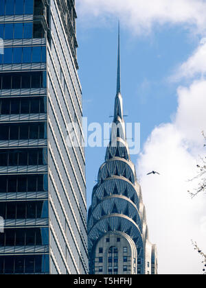 Le Chrysler Building, Lexington Avenue, Manhattan, New York City, l'Amérique Banque D'Images