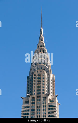 Le Chrysler Building, Lexington Avenue, Manhattan, New York City, l'Amérique Banque D'Images