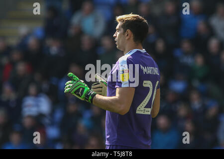 13 avril 2019, stade Madejski, Londres, Angleterre ; Sky Bet Championship, la lecture vs Brentford Vito Mannone ; (01) de la lecture Crédit : Matt O'Connor/Nouvelles Images, la Ligue de Football anglaise images sont soumis à licence DataCo Banque D'Images