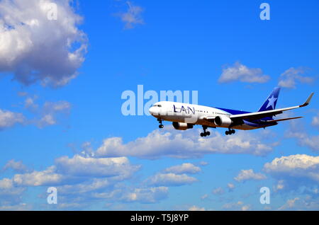 Barcelone, Espagne, le 10 septembre 2017, plan de réseau local à l'atterrissage à l'aéroport El Prat de Barcelone Banque D'Images