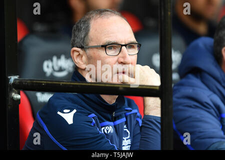 19 avril 2019, Bramall Lane, Sheffield, Angleterre ; Sky Bet Championship, Sheffield United vs Nottingham Forest ; Crédit : Jon Hobley/News Images images Ligue de football anglais sont soumis à licence DataCo Banque D'Images