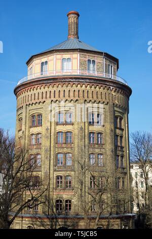 Tour de l'eau à Berlin, Allemagne. Cette tour est le symbole de Prenzlauer Berg. Banque D'Images