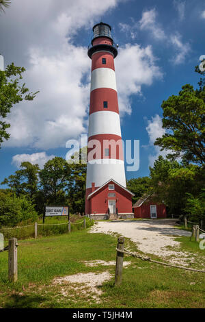 Assateague Lighthouse, Assateague Island National Seashore, Virginie Banque D'Images