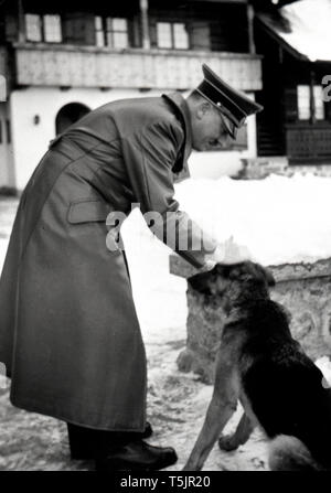 Eva Braun Collection (osam) - message d'Adolf Hitler un chien ca. fin des années 1930 ou au début des années 1940 Banque D'Images