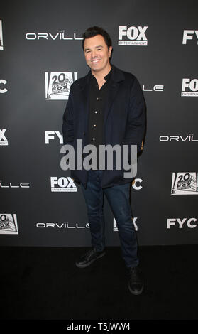 24 avril 2019 - Hollywood, CA, États-Unis - 24 avril 2019 - Hollywood, Californie - Seth MacFarlane. L'FYC événement spécial pour la Fox de la série ''The Orville'' tenue à l'Pickford Centre pour l'étude du cinéma. Crédit photo : Faye Sadou/AdMedia (crédit Image : © Faye Sadou/AdMedia via Zuma sur le fil) Banque D'Images