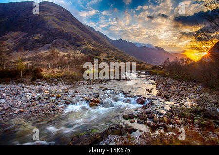 Deer Valley, Etive dans les Highlands d'Ecosse Banque D'Images