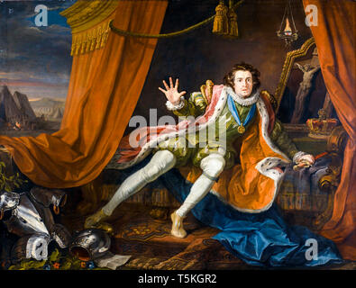 William Hogarth, David Garrick comme Richard III, peinture, ch. 1745 Banque D'Images