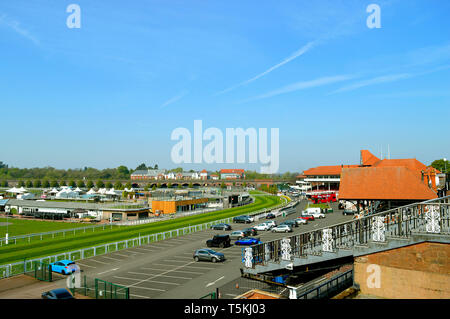 Hippodrome de Chester le plus ancien hippodrome iis encore en usage en Angleterre Banque D'Images