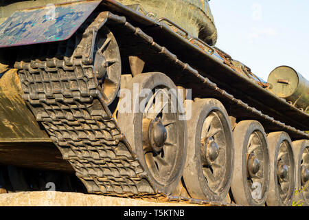 Réservoir T-34 dans la région de Kielce. La Pologne, l'Europe. Banque D'Images