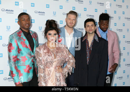 25 avril 2019 - Los Angeles, CA, USA - LOS ANGELES - 25 avr : Pentatonix au nous jour Californie au Forum le 25 avril 2019 à Los Angeles, CA (crédit Image : © Kay Blake/Zuma sur le fil) Banque D'Images