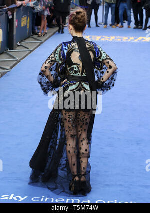 Lily Collins assiste à la première européenne de très méchants, scandaleusement mal et Vile au Curzon Mayfair à Londres Banque D'Images