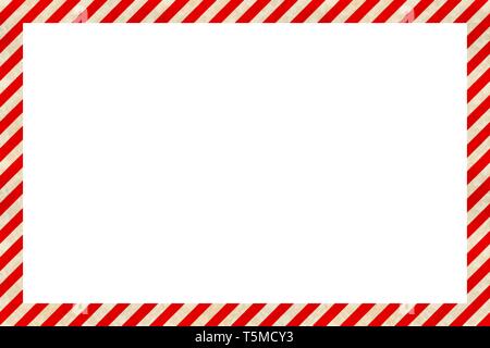 Panneau d'avertissement d'usure rayures rouges et blanches, l'arrière-plan industriel Illustration de Vecteur